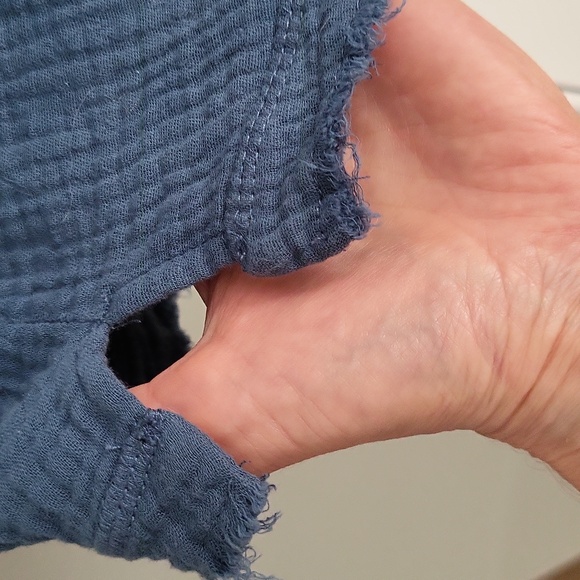 Faherty Dream Organic Cotton Scoop Tank - Stormy Seas - S - Picture 3 of 4